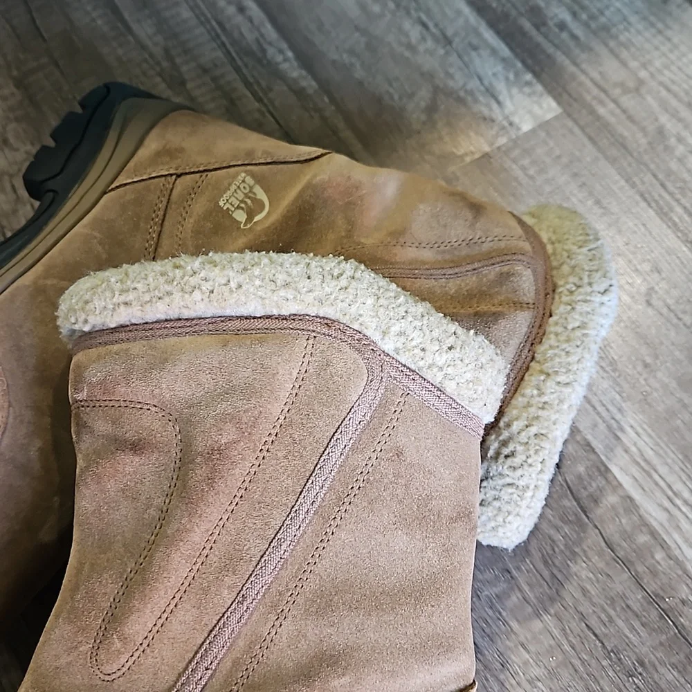 Sorel Waterfall Waterproof Tan Leather Boots - Picture 8 of 8